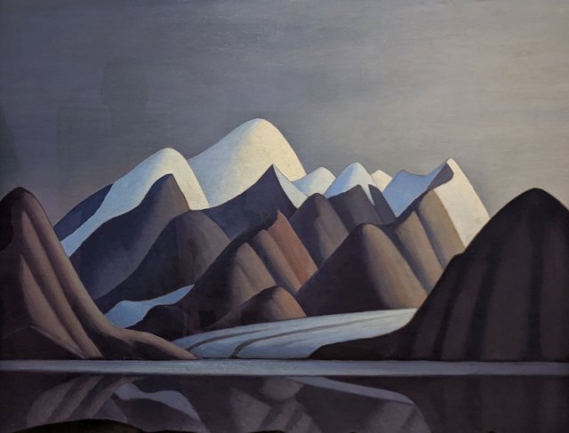 painting of mountains